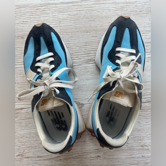 New Balance 327 Sneakers Shoes MS327BM Vibrant Sky Blue Men's Size 9.5 - Picture 7 of 11